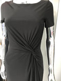 Black Ruched waisted Dress