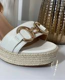 White wedge Sandal
