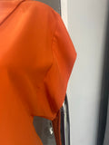 Orange Wide Sleeve Blouse
