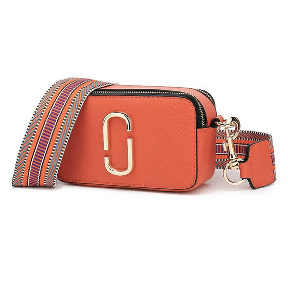 Orange JJ Snapshot crossbody bag