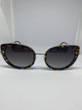 JG46 Brown/Blue Mix Print Sunglasses